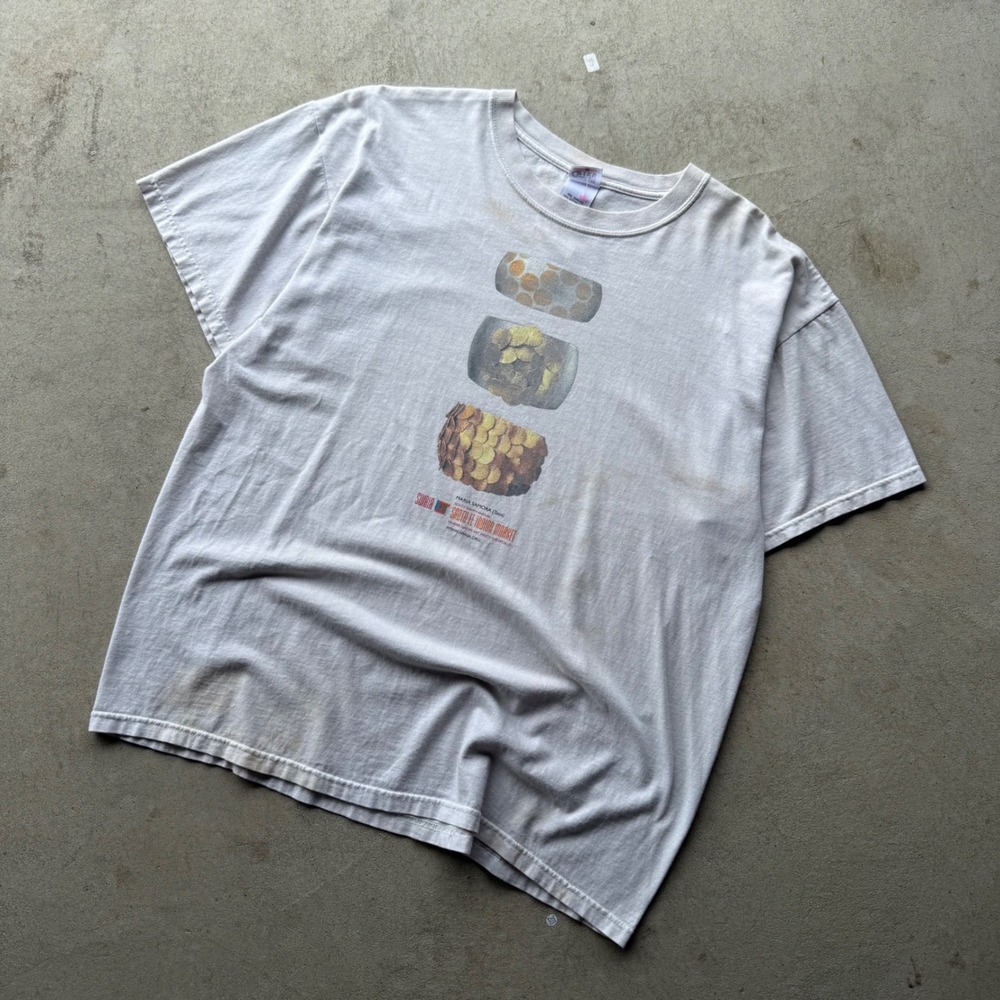 Y2K Mens Anvil Santa Fe Indian Market Maria Samora Graphic T-Shirt XL